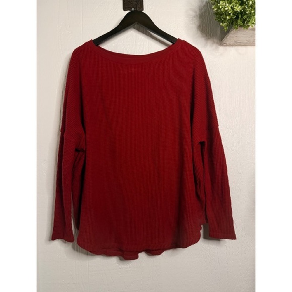 Latte Blues Solid Thermal NWOT richest red‎